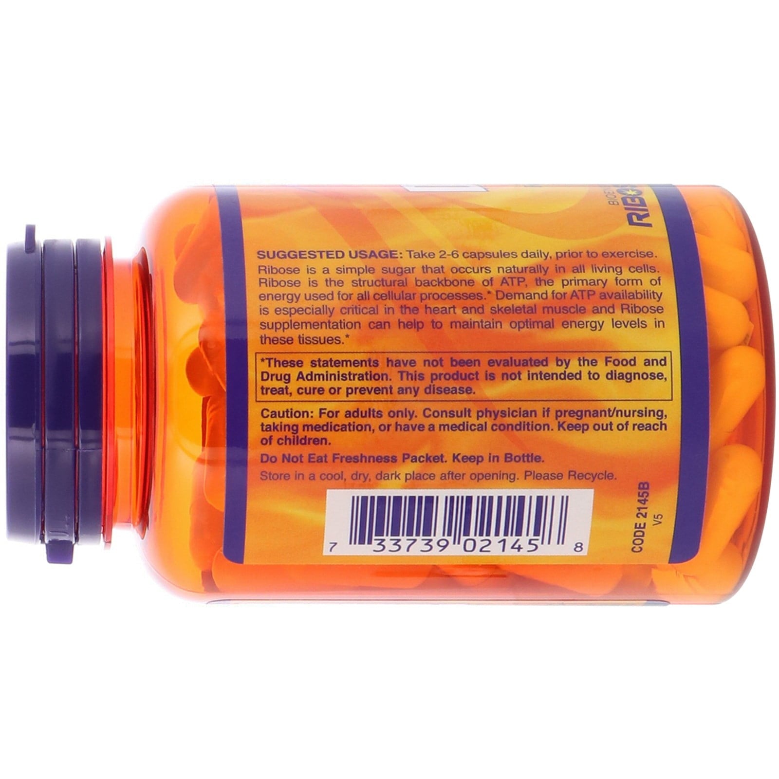 NOW Foods - NOW Sports D-Ribose 750 mg. - 120 Vegetable Capsule(s)