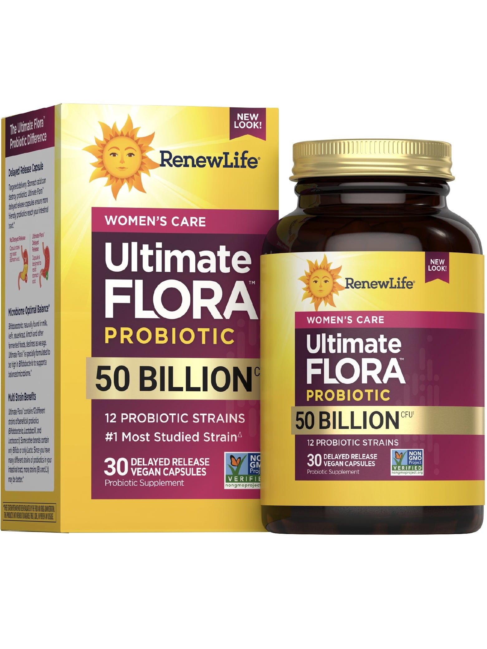 Ultimate Flora Women's Vaginal Probiotic Capsule | 30 Count | by Renew Life