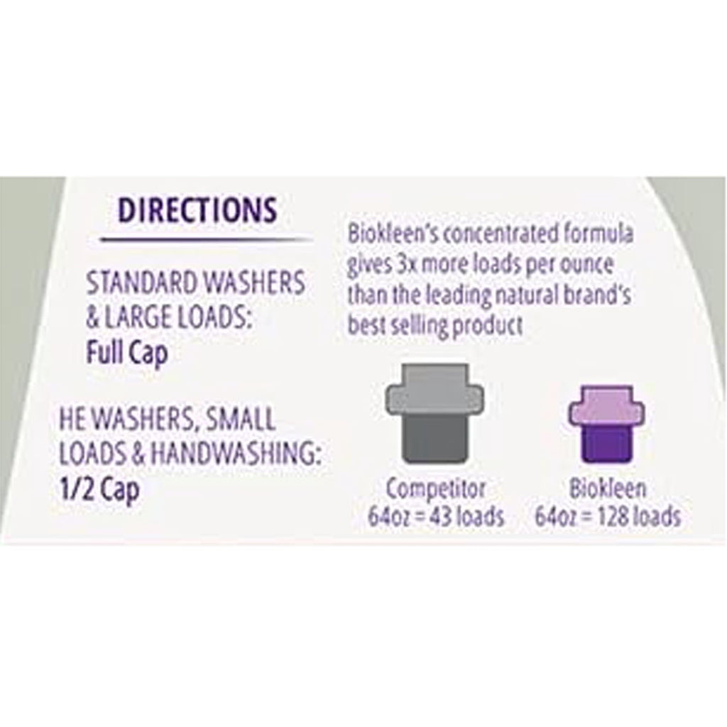Laundry Liquid, Lavender Lily Essence, 64 fl oz (1.89 L), Biokleen
