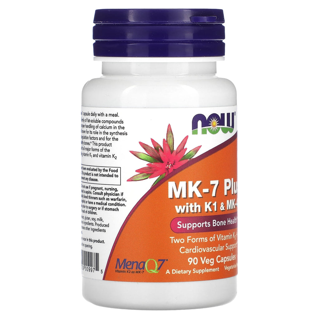 MK-7 Plus with K1 &amp; MK-4 - 90 Veg Capsules