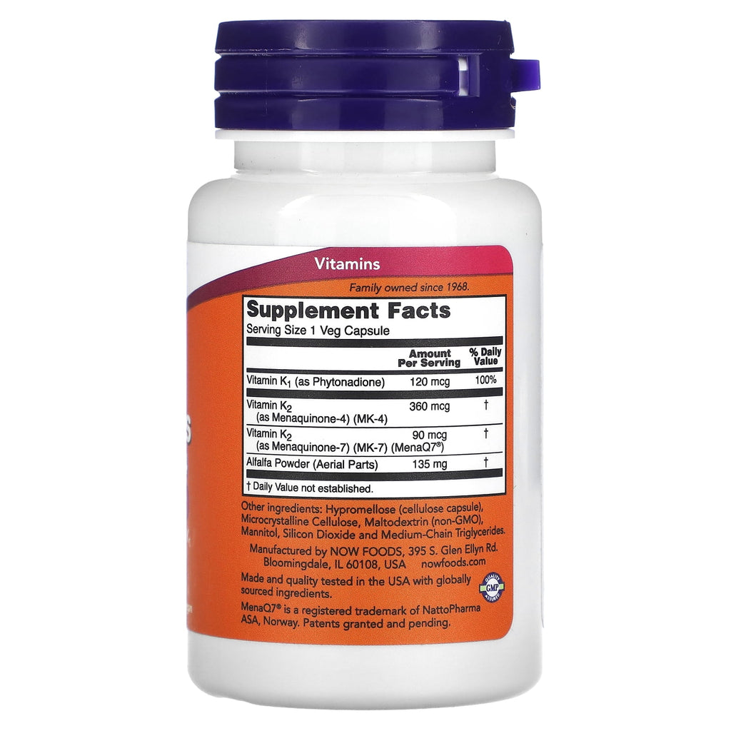 MK-7 Plus with K1 &amp; MK-4 - 90 Veg Capsules