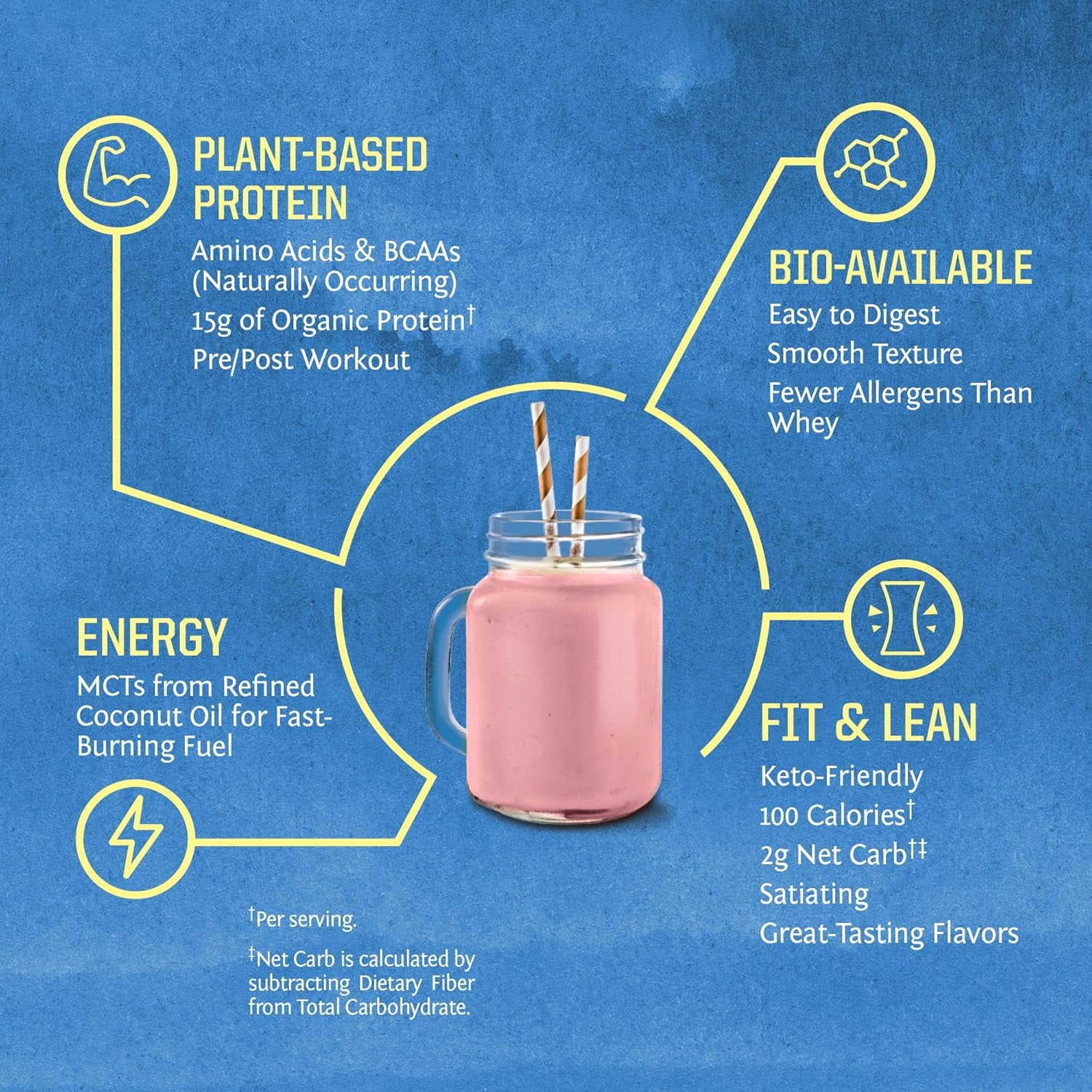 Sunwarrior Warrior Blend Chocolate Vegan Protein Powder 15 Servings