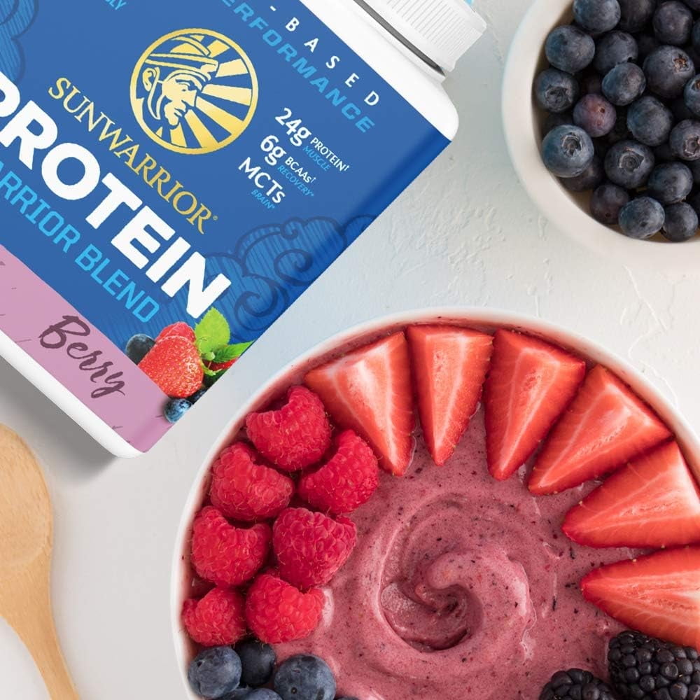 Sunwarrior Warrior Blend Chocolate Vegan Protein Powder 15 Servings
