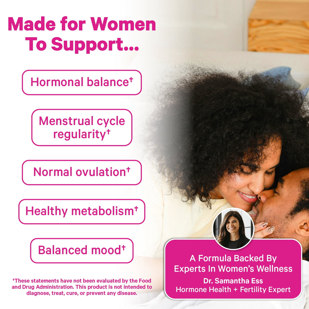 Pink Stork 3.6:1 Myo/Chiro Inositol Blend for Fertility and Hormone Support, 60 Capsules