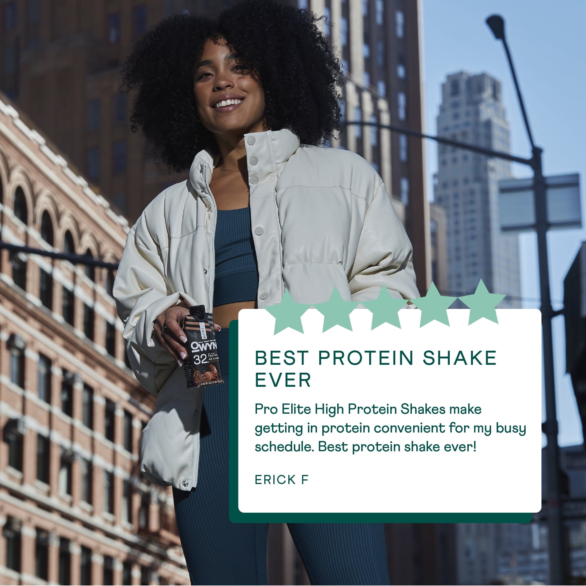 OWYN Pro Elite Plant Based Protein Shake, Nutrition Drink, Chocolate, 32g Protein, 11.15 oz, 12 Pack