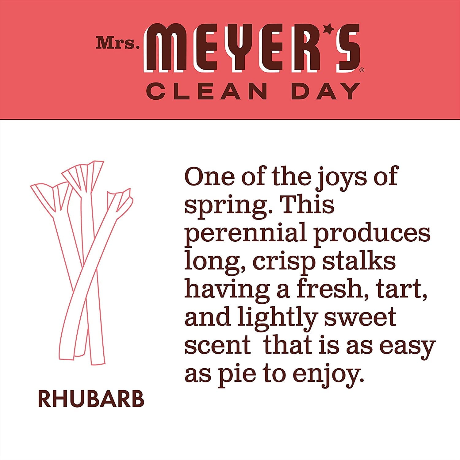 Mrs. Meyer's Rhubarb Liquid Hand Soap, 12.5 oz (6-Pack)