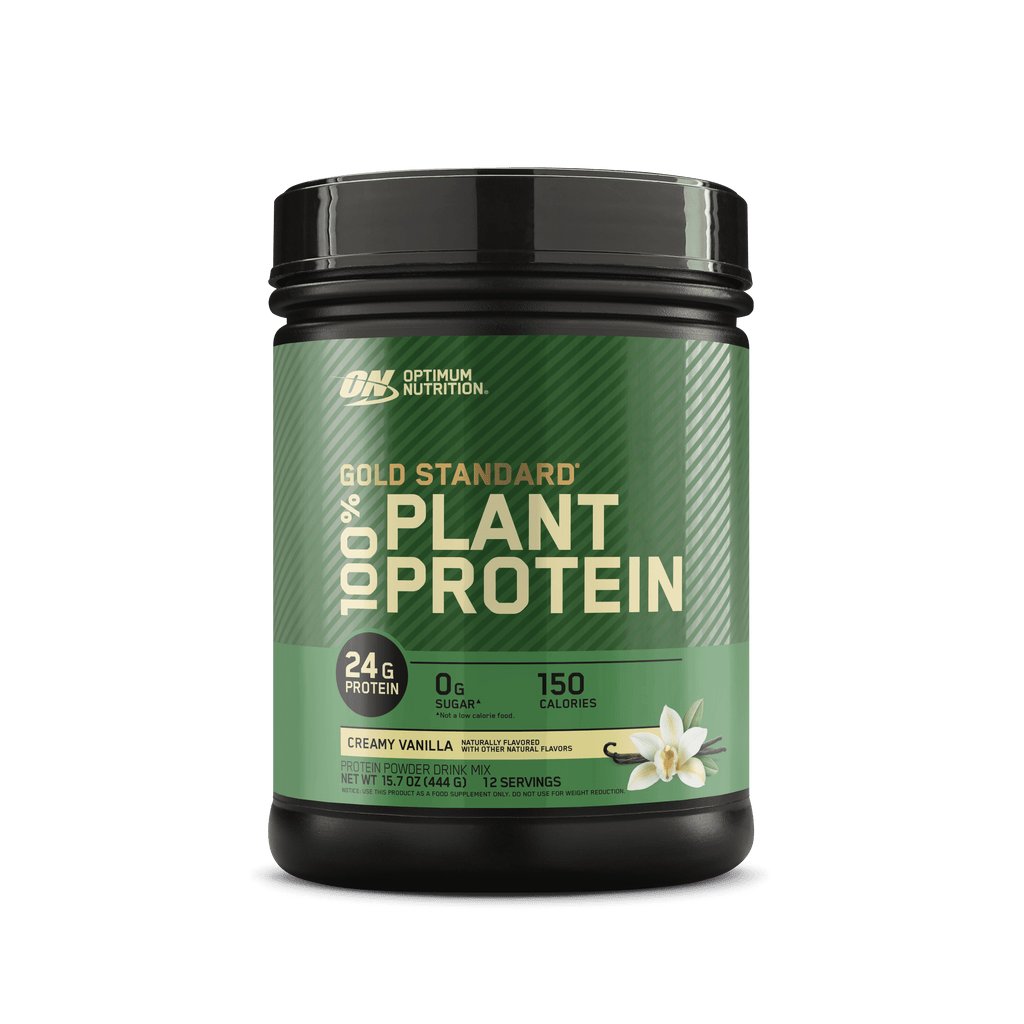 Optimum Nutrition, Gold Standard 100% Plant Protein Powder, Creamy Vanilla 1lb Tub
