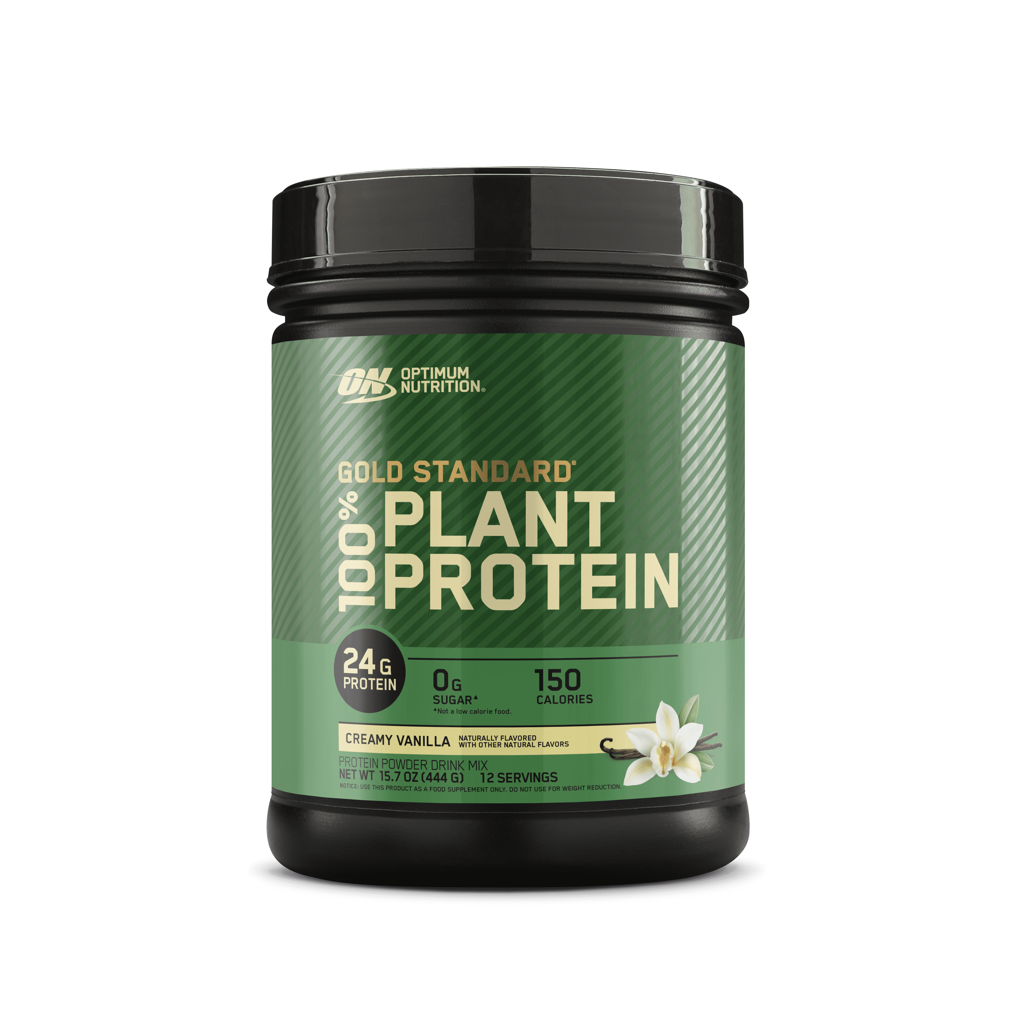 Optimum Nutrition, Gold Standard 100% Plant Protein Powder, Creamy Vanilla 1lb Tub