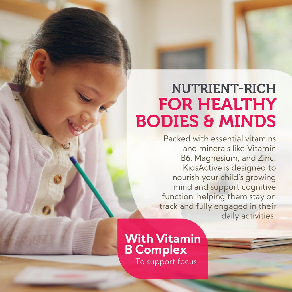 Zahler KidsActive Focus Gummies for Kids, Concentration Formula Powder, Kids Focus Gummies &amp; Focus Supplement, Fruit Punch Flavor, 30 Servings