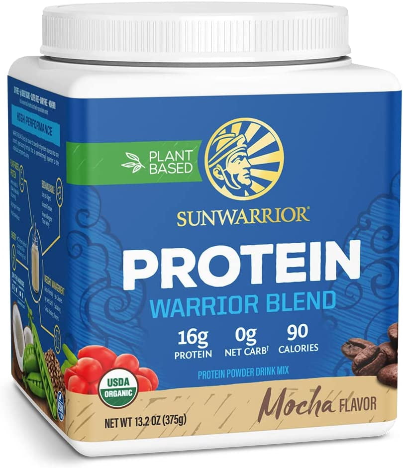 Sunwarrior Warrior Blend Mocha Vegan Protein Powder 15 Servings