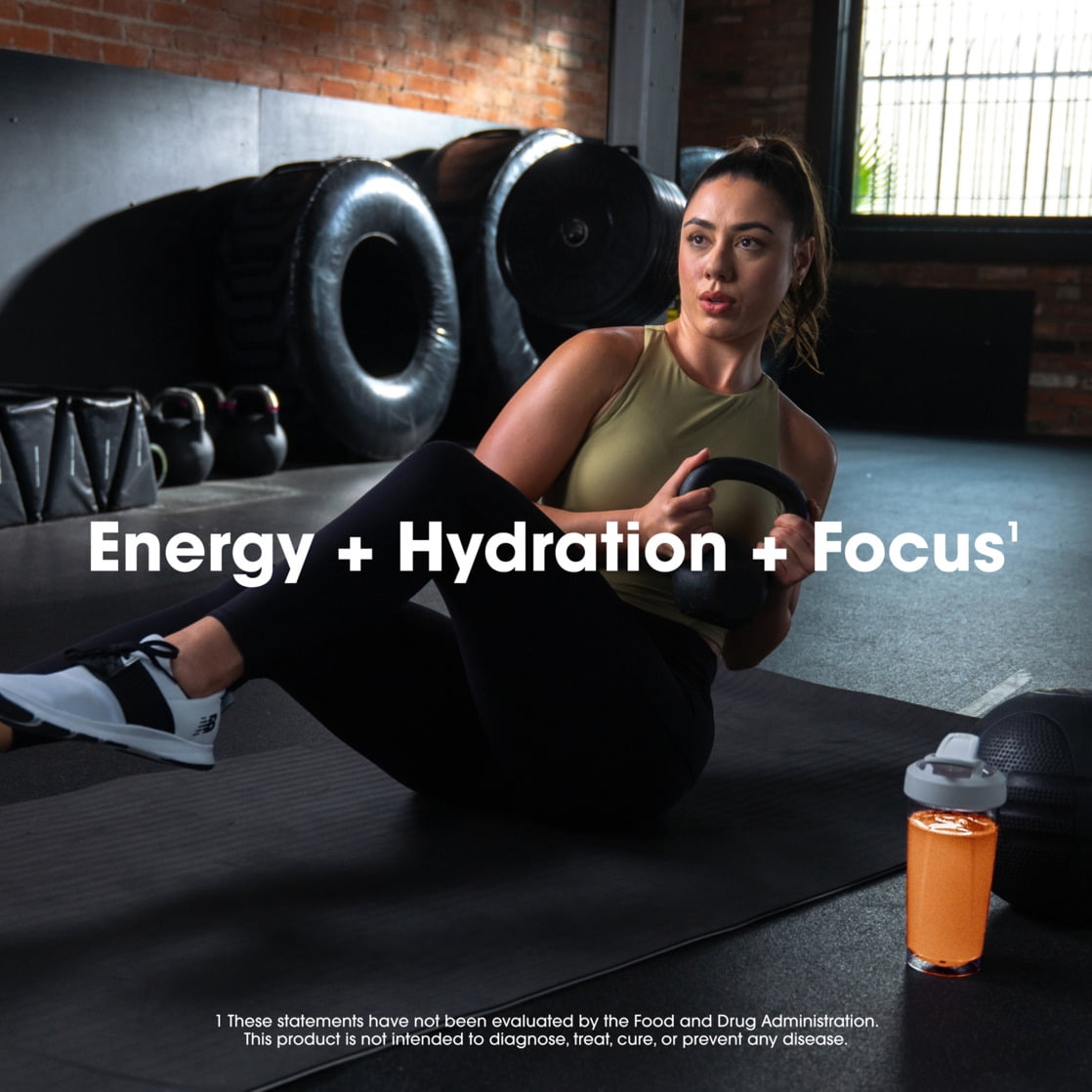 Optimum Nutrition Essential Amino Energy Powder Plus Hydration, Tangerine Wave, with BCAA, Electrolytes, and Caffeine, 30 Servings