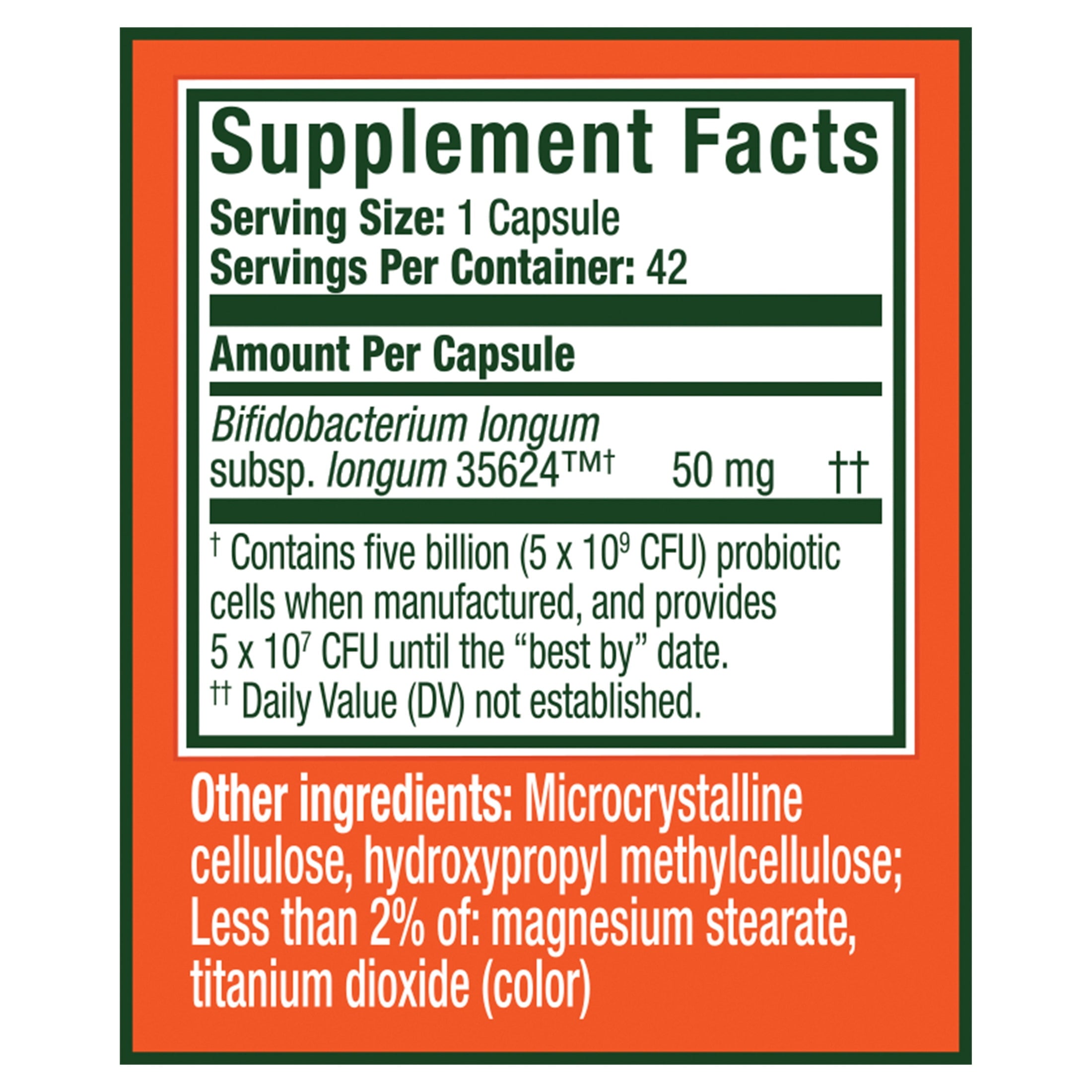 Align Probiotic Extra Strength, Probiotics for Women and Men, 42 Capsules