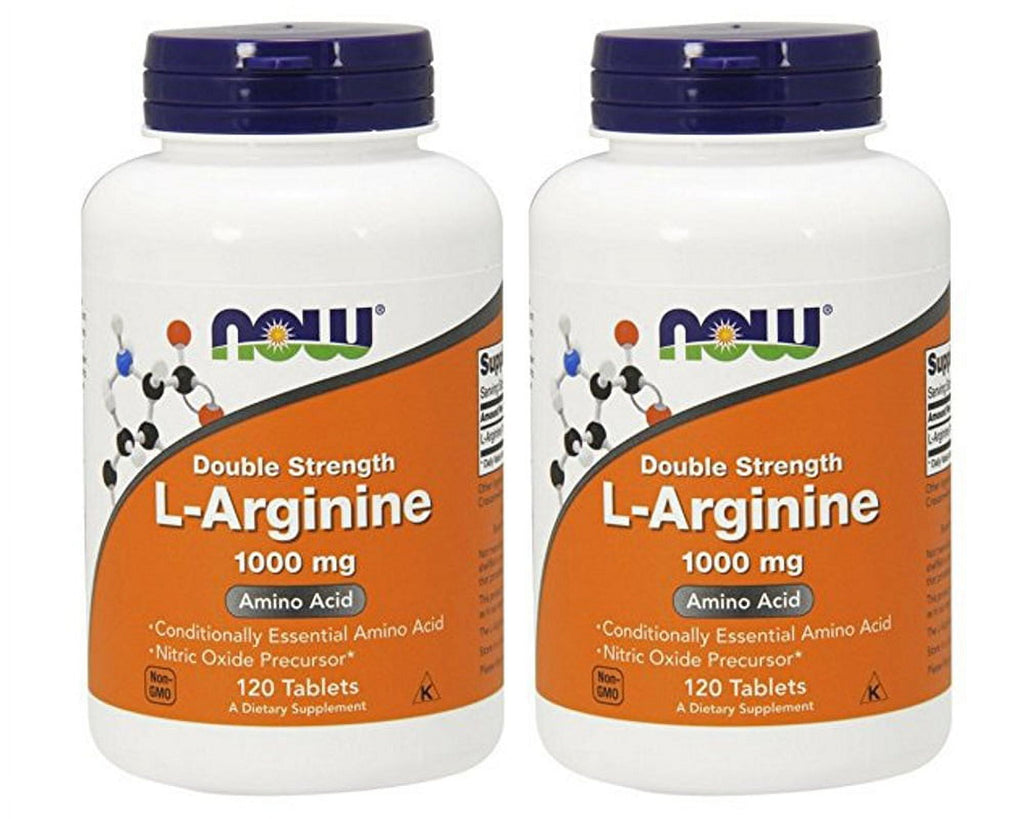 Now Foods - L Arginine 1000 mg 120 Tablets (Pack of 2)