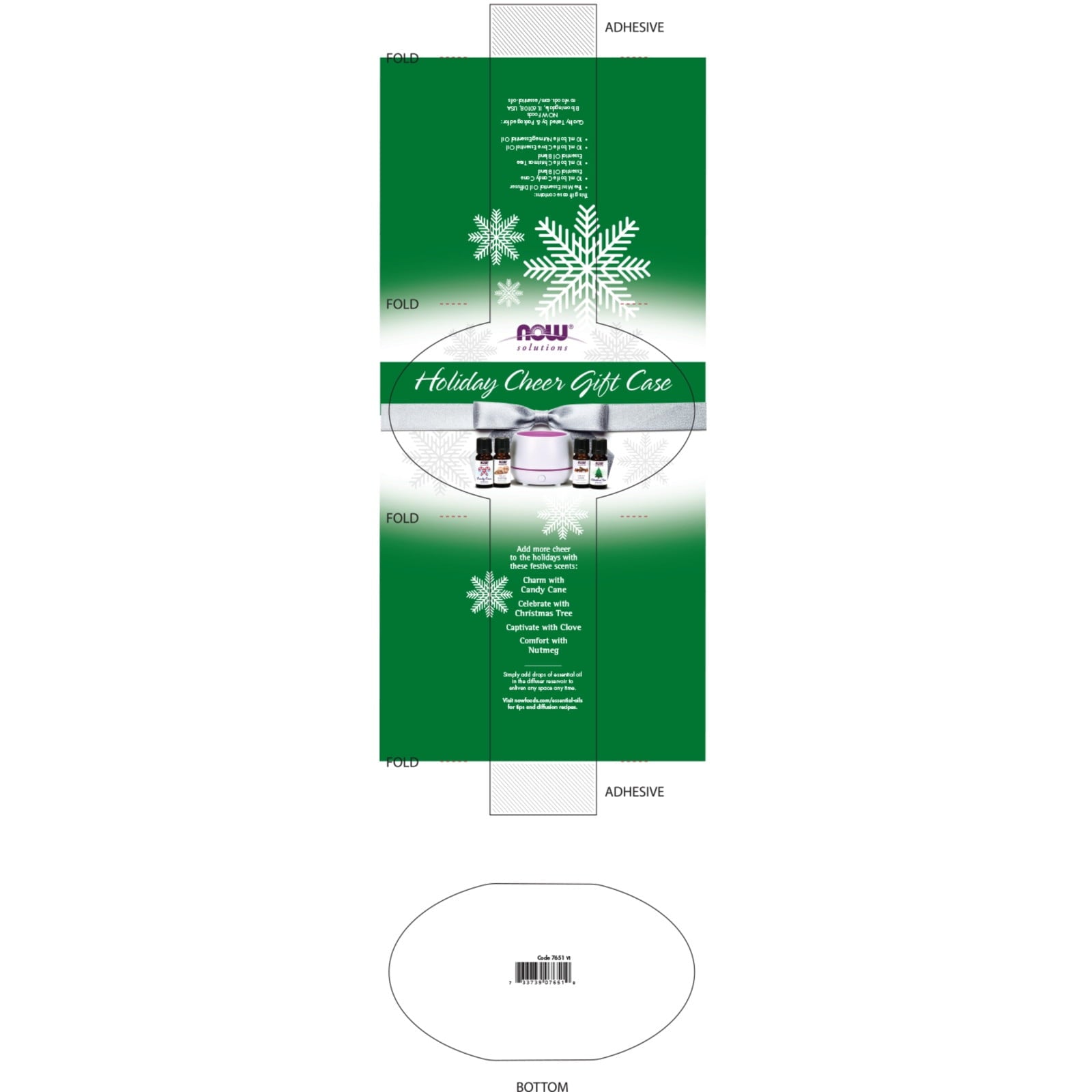 NOW FOODS Holiday Cheer Gift Case With Diffuser &amp; Oils