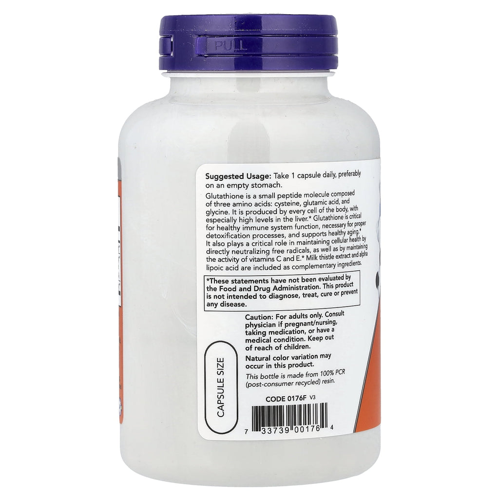 NOW Foods Glutathione , 500 mg, 120 Veg Capsules