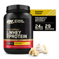 Optimum Nutrition Gold Standard 100% Whey Protein Powder, Banana Cream, 24g Protein, 2 Lb