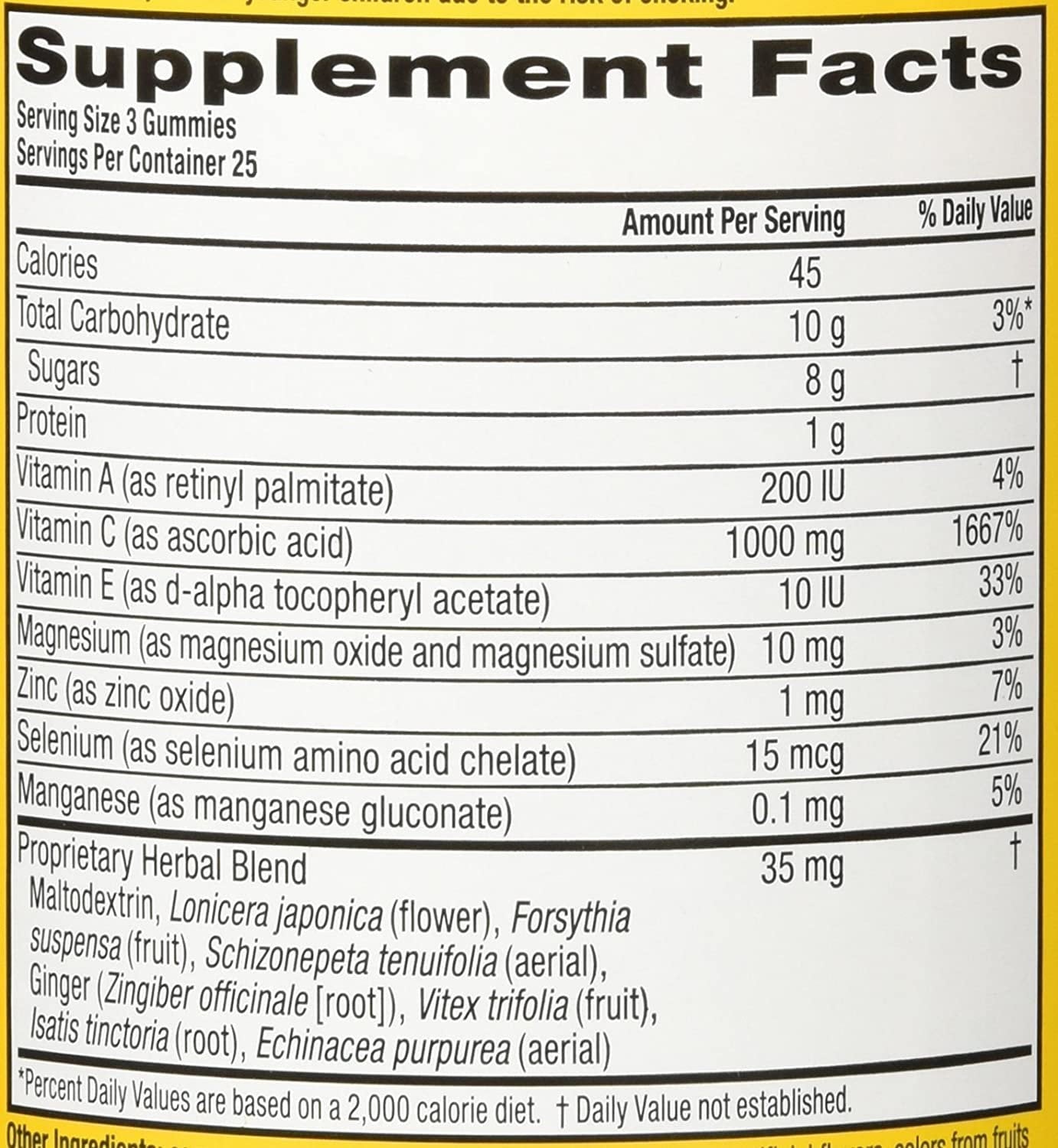 Airborne Original Immune Support Supplement Gummies Assorted Fruit Flavors
