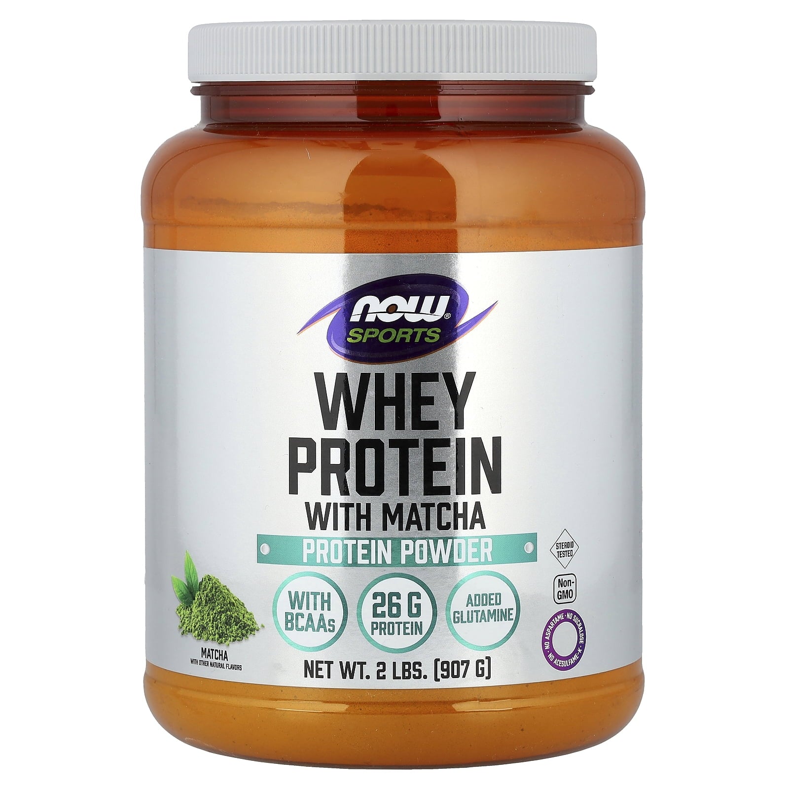 NOW Foods Whey Protein with Matcha - Matcha 2 lbs Pwdr