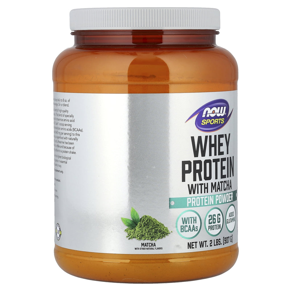 NOW Foods Whey Protein with Matcha - Matcha 2 lbs Pwdr