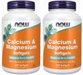 NOW Supplements, Calcium &amp; Magnesium with Vitamin D-3 and Zinc, Supports Bone Health*, 240 Softgels (Pack of 2)
