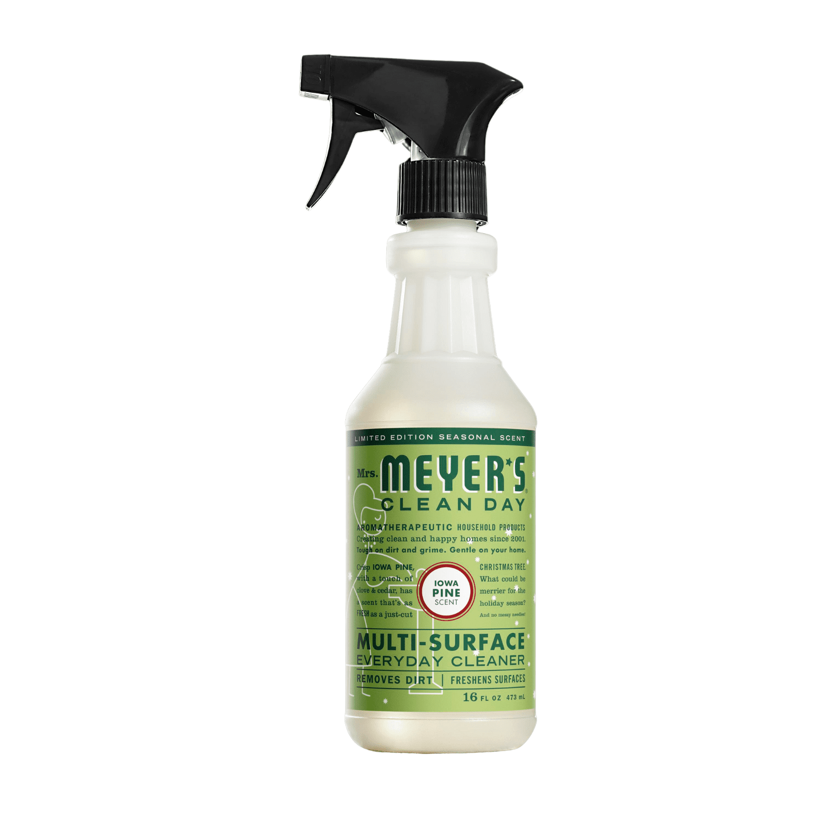 Mrs. Meyer’s Clean Day Multi-Surface Cleaner 2 Pack Variety, Iowa Pine 16 fl oz, Gingerbread 16 fl oz, 1 ct