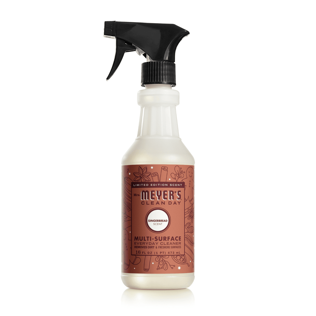 Mrs. Meyer’s Clean Day Multi-Surface Cleaner 2 Pack Variety, Iowa Pine 16 fl oz, Gingerbread 16 fl oz, 1 ct