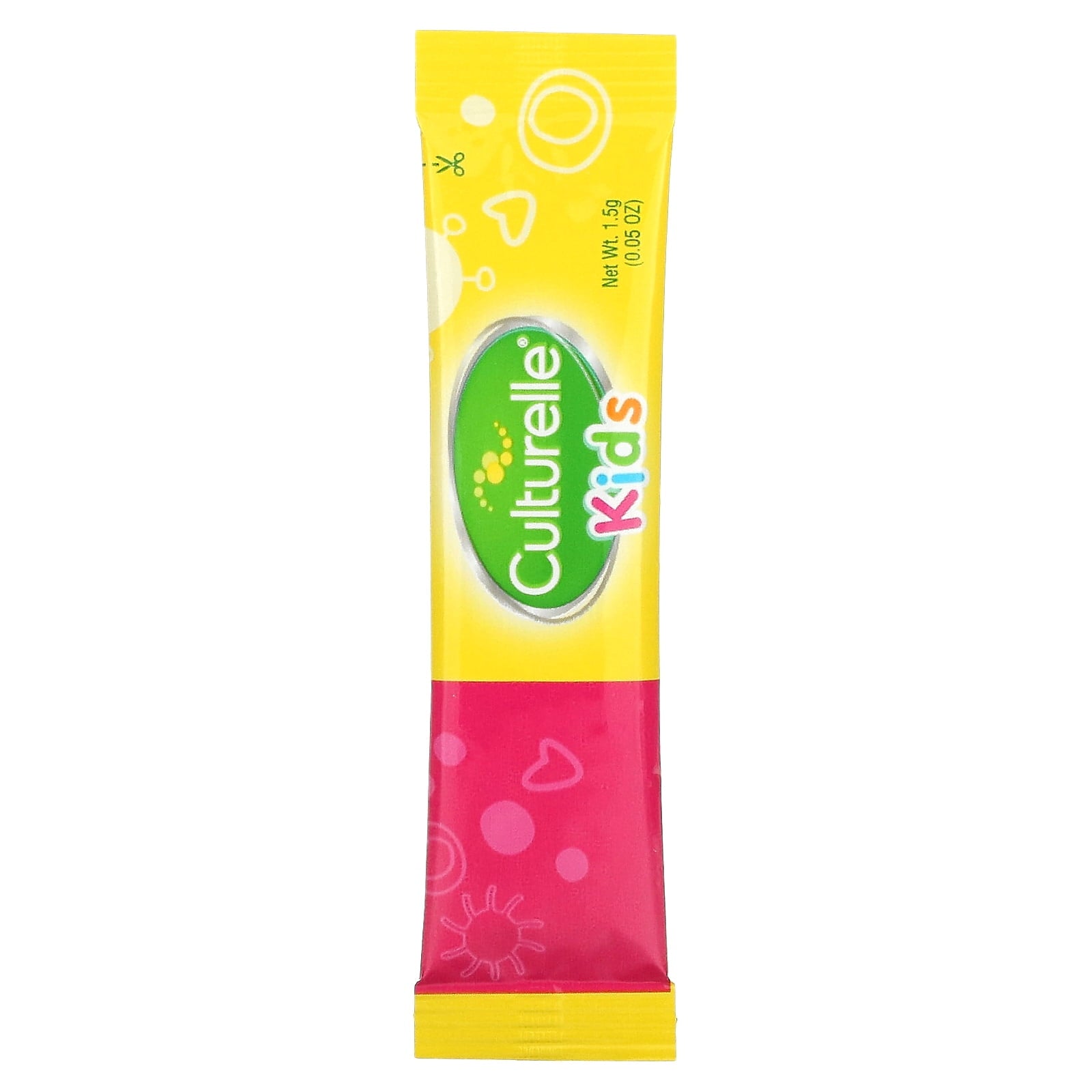 Culturelle Probiotics Kids Purely Probiotic Daily Ready-to-Mix Supplement, Immunity &amp; Digestion Support for Children, No Flavor Added, 50 Packets