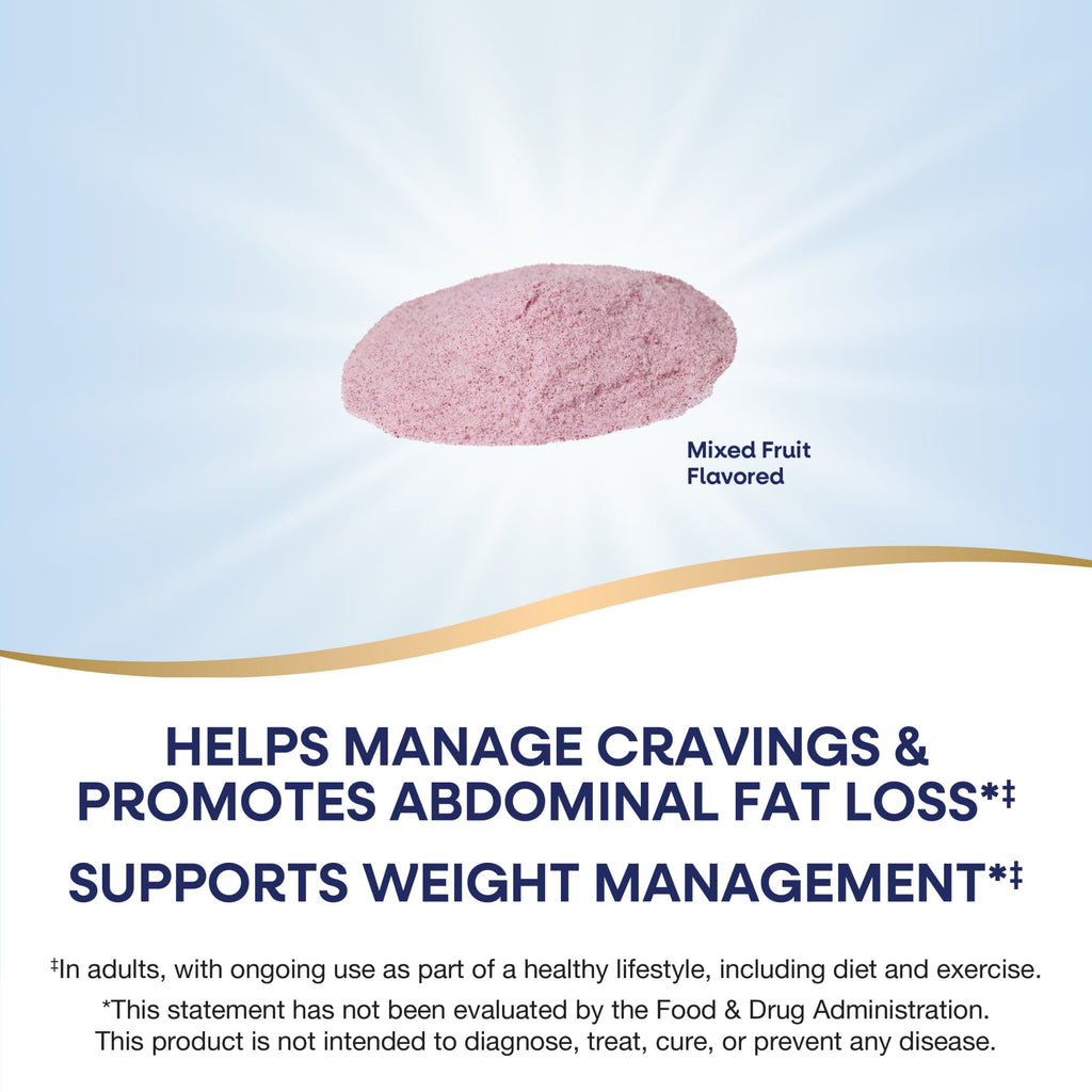 Nature's Way Weight Manager Drink Mix, Plant-Based Fiber, Mixed Fruit Flavored, Unisex, 6 oz.