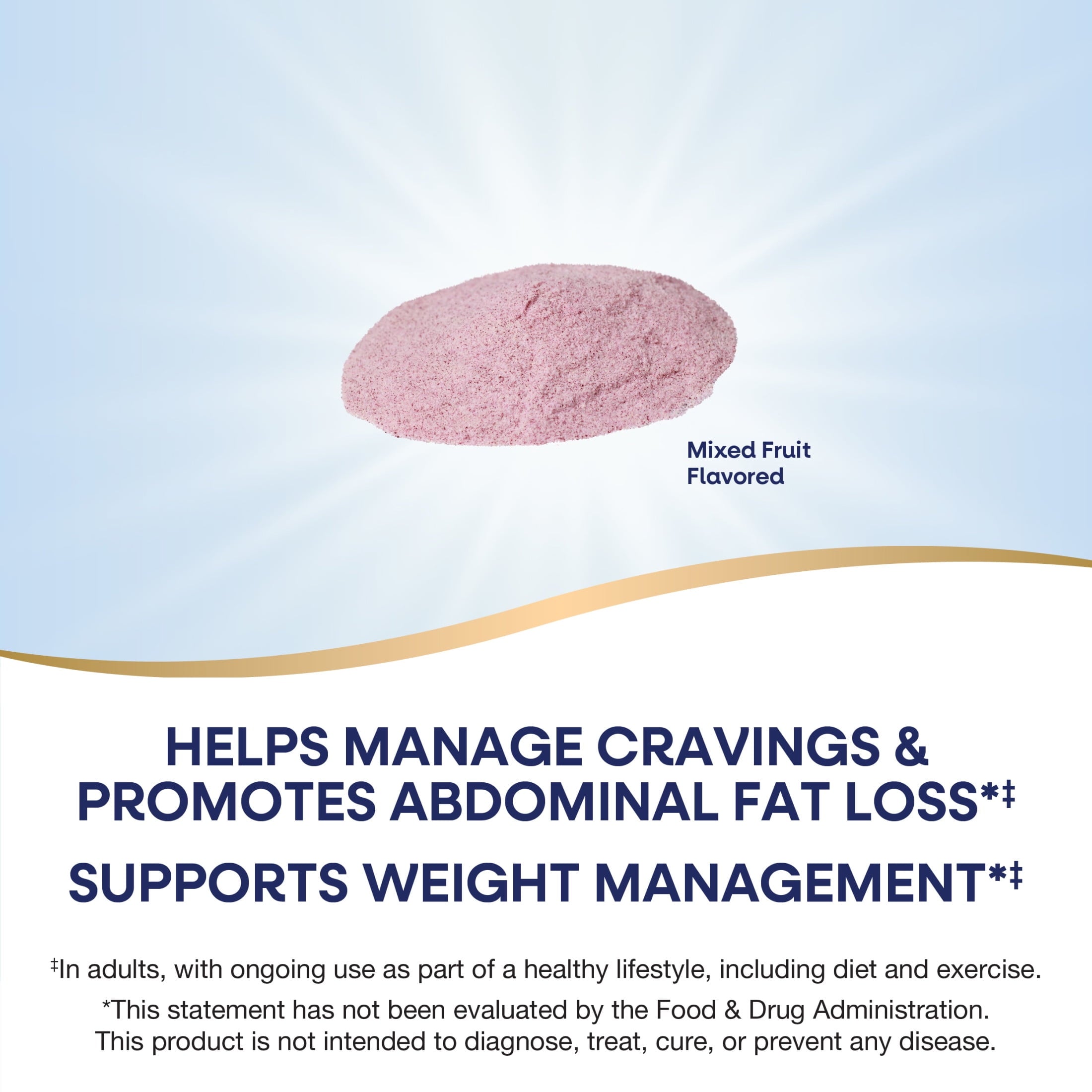 Nature's Way Weight Manager Drink Mix, Plant-Based Fiber, Mixed Fruit Flavored, Unisex, 6 oz.