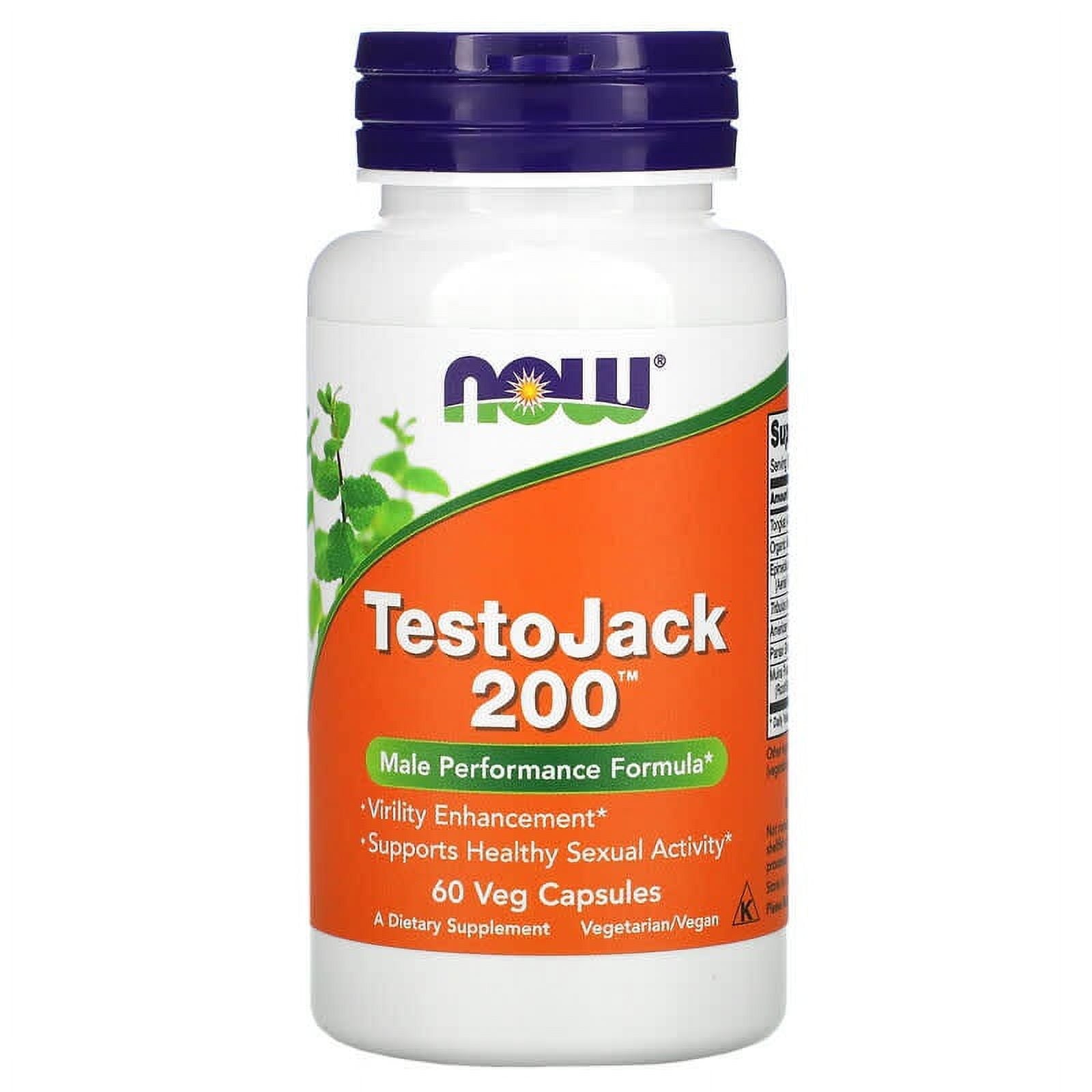 NOW Foods, TestoJack 200, 60 Veg Capsules (Pack of 2)