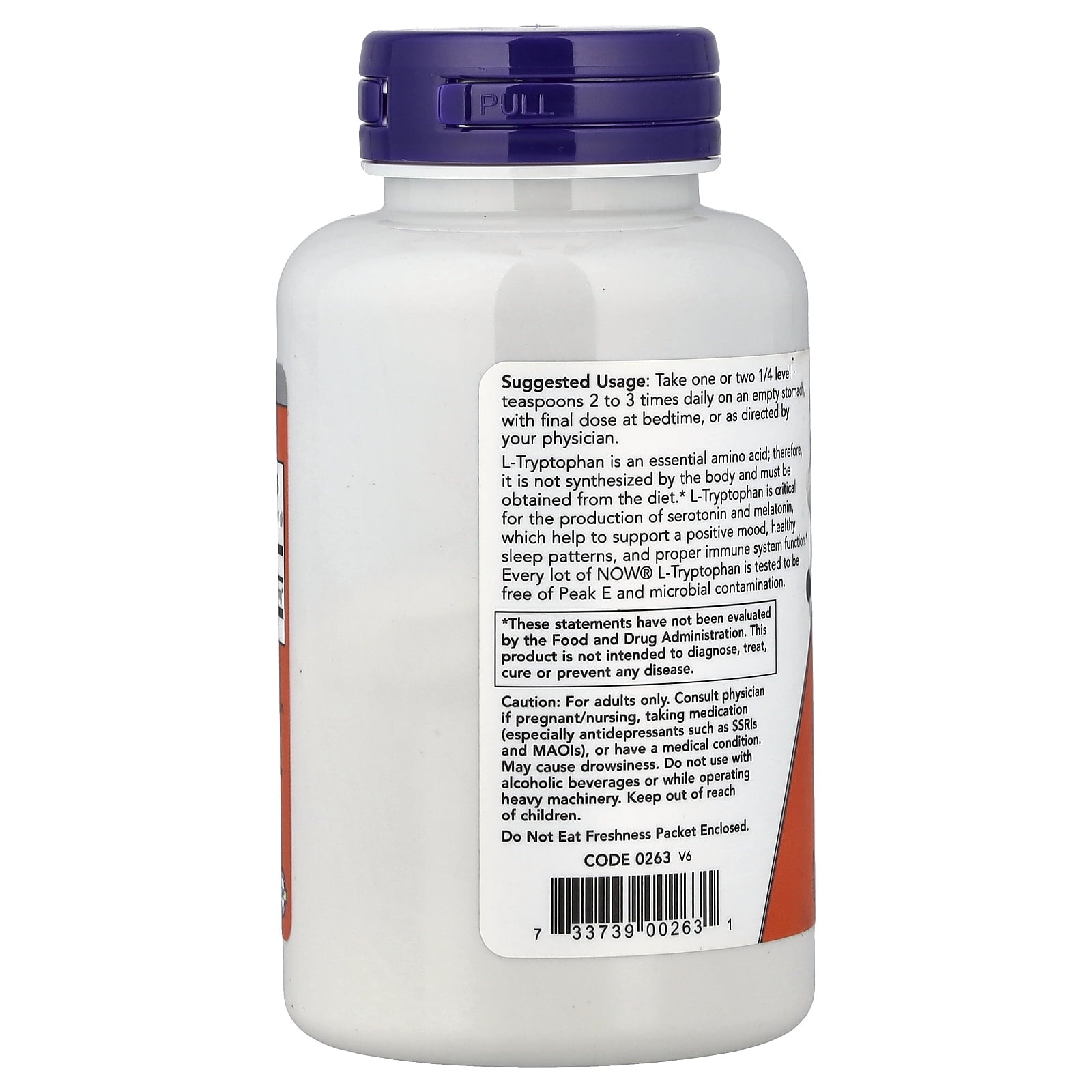 Now Foods L-Tryptophan 2 oz Powder