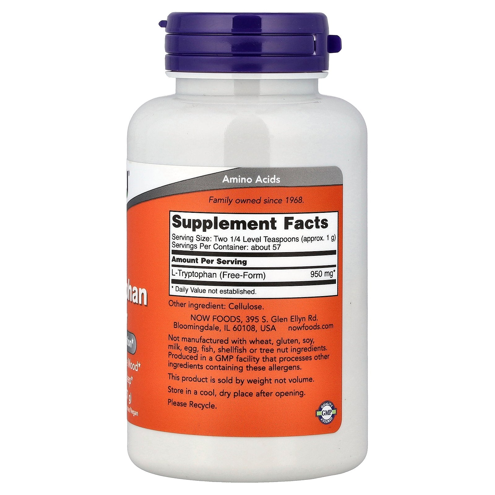 Now Foods L-Tryptophan 2 oz Powder