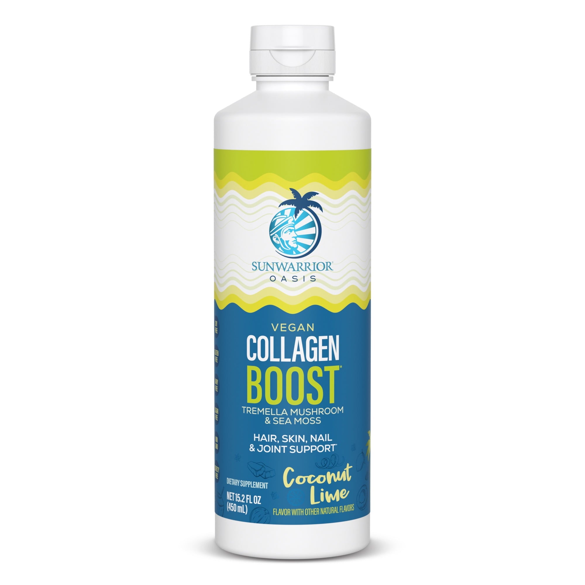 US Vegan Collagen Boost Coconut Lime 450ml Bottle (30 srv)