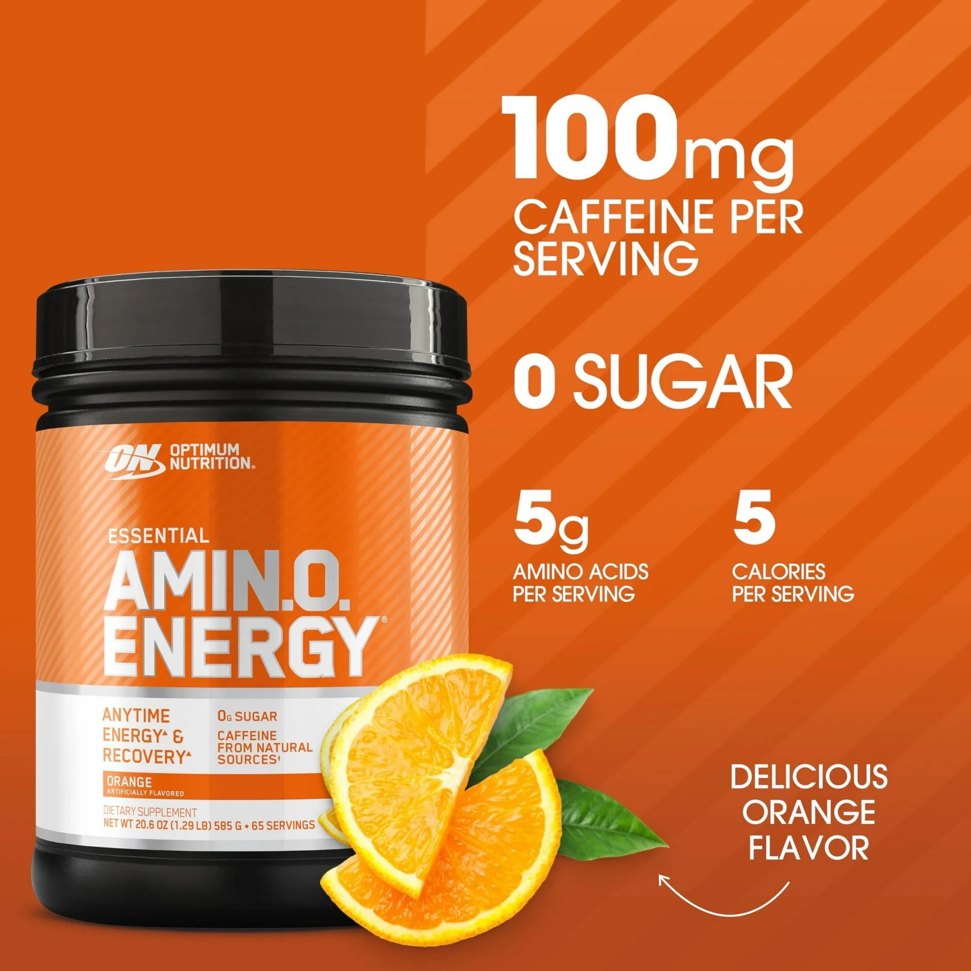 Optimum Nutrition, Essential Amino Energy, Powder, Orange Cooler, 65 Servings