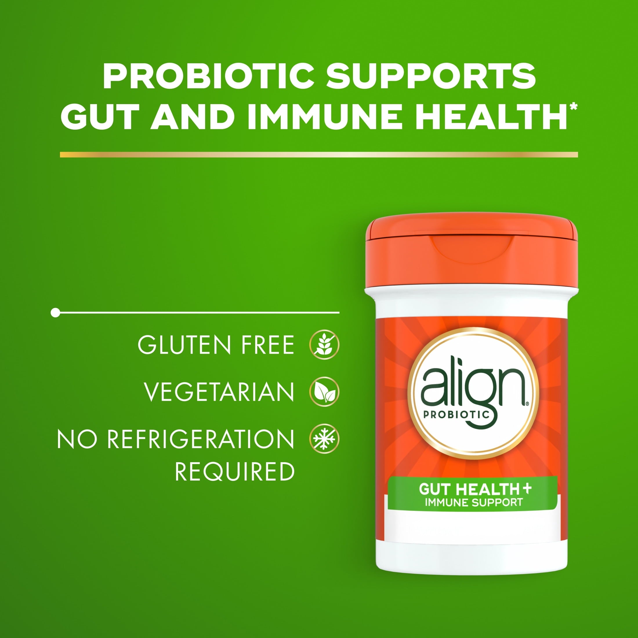 Align Probiotics Gut Health + Immune Support, Probiotic for Women and Men, 28 Capsules