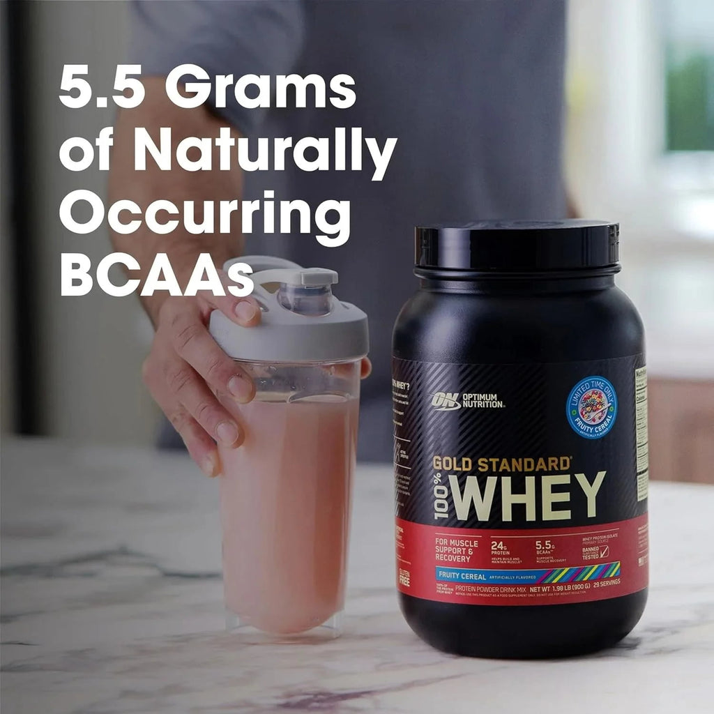 Optimum Nutrition 100% Gold Standard Whey Fruity Cereal, 2lb
