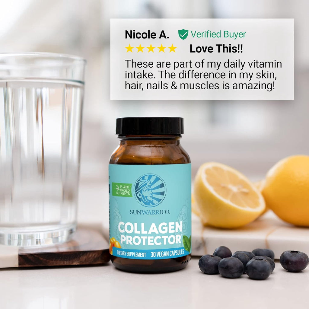 Plant-Based Collagen Protector Capsules with Vitamin C and Biotin