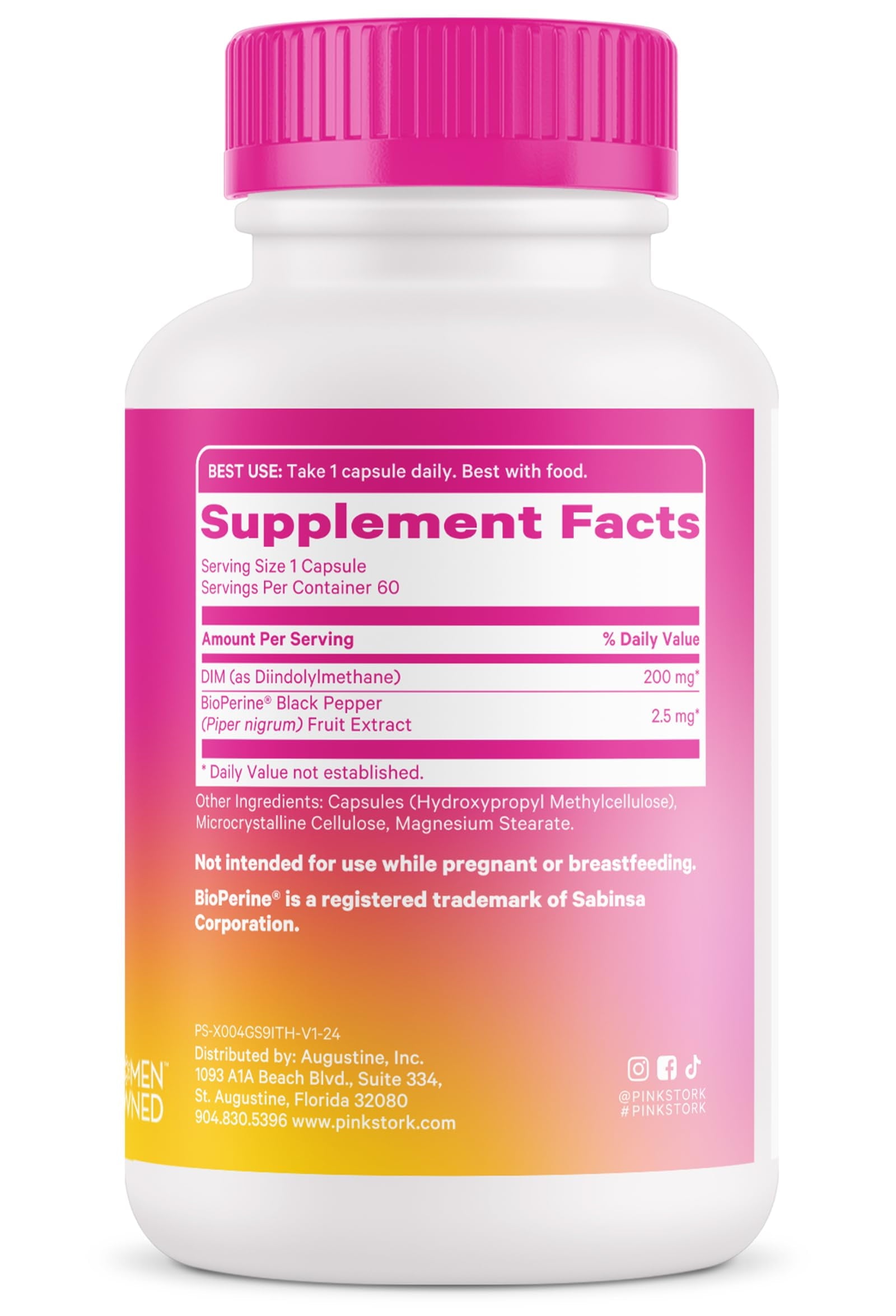 Pink Stork DIM Supplement for Women - 60 Count