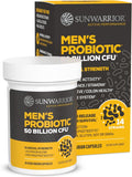 Sunwarrior Active Performance Men’s Probiotic Capsules for Gut Health, 50 Billion CFU, 30 Count
