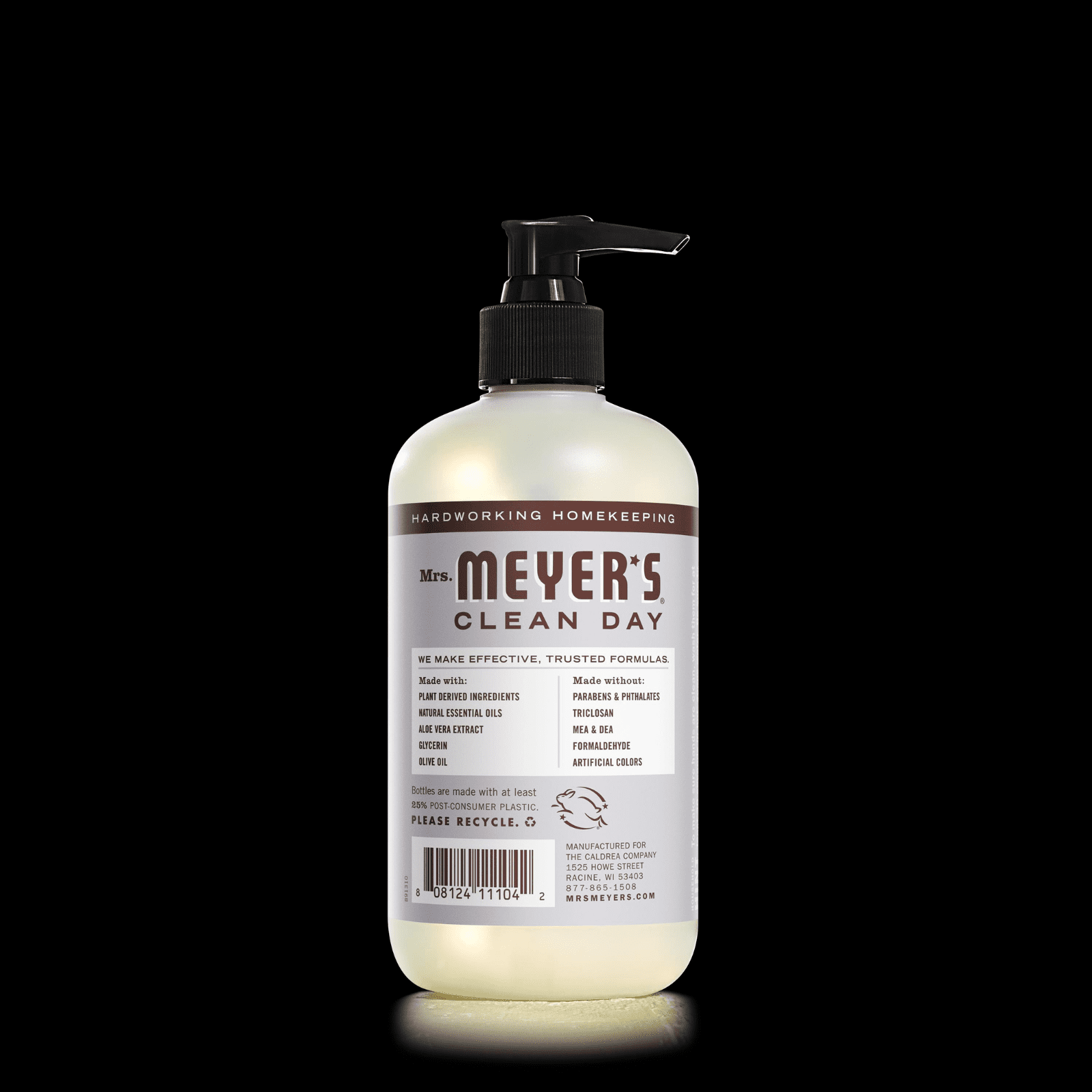 MRS. MEYER'S CLEAN DAY Liquid Hand Soap Variety Pack, Compassion Flower, Rainwater, Peony, Lemon Verbena, Lavender, Basil, 12.5 fl oz Each, 1 CT