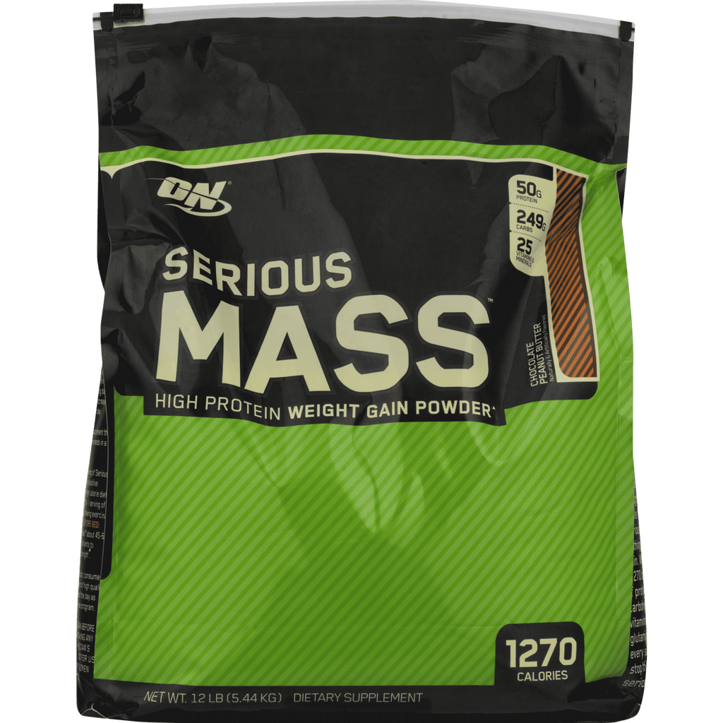 Optimum Nutrition Serious Mass Protein Powder, Banana, 50g Protein, 6 Lb