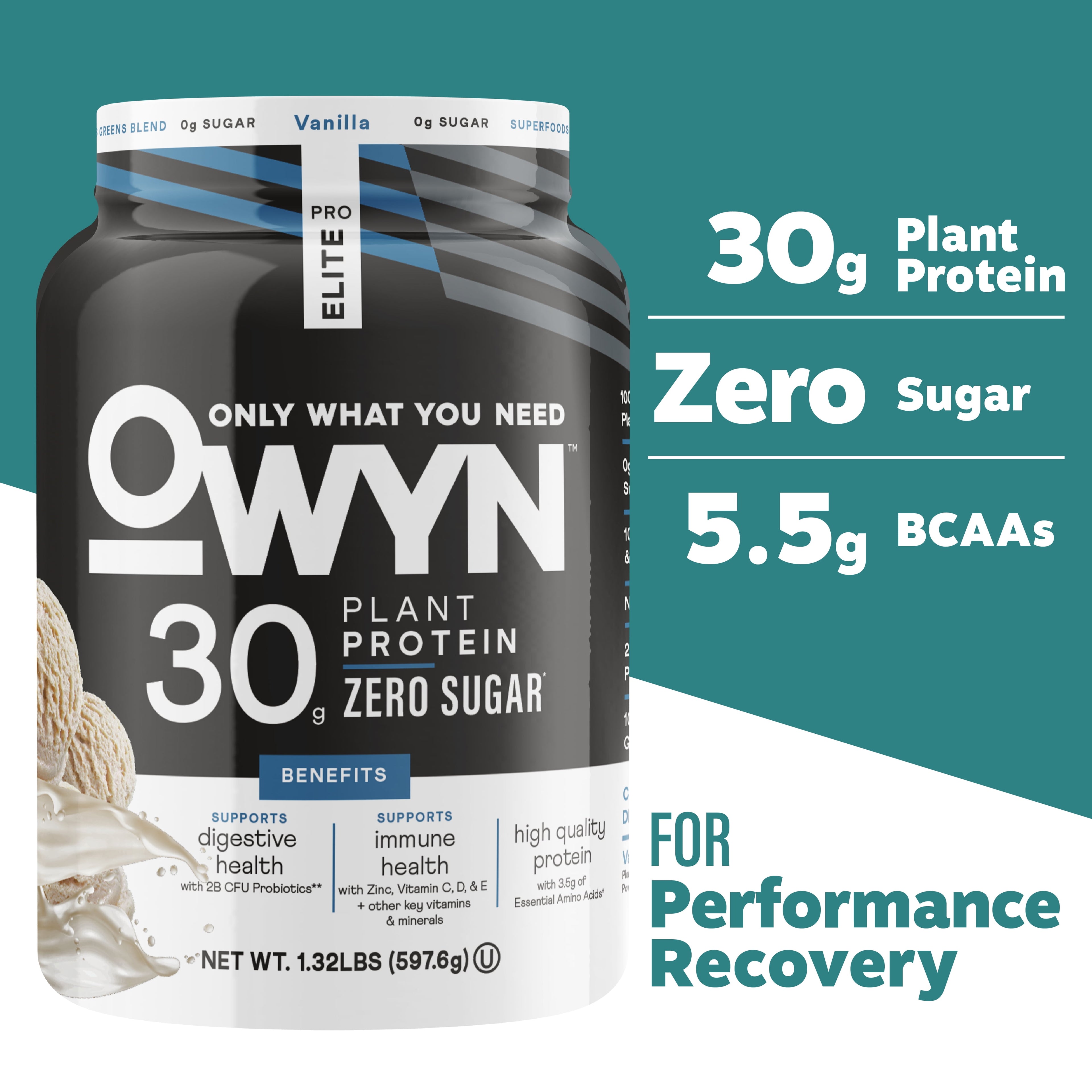 OWYN Pro Elite 30g High Protein Powder, Vanilla, Single