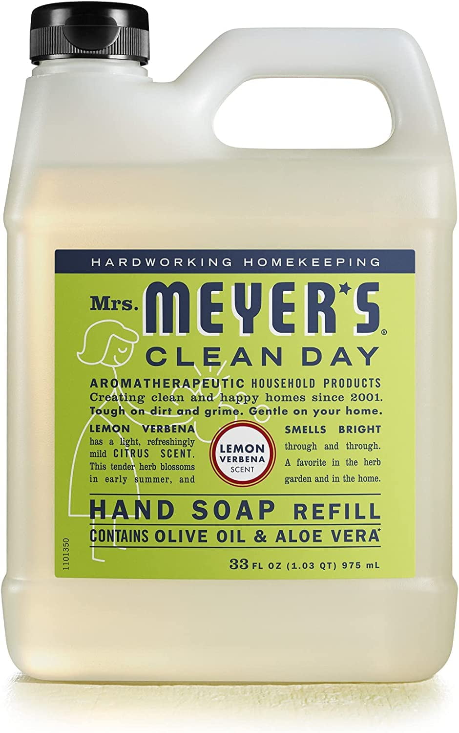 Mrs. Meyer's Liquid Hand Soap Refill Variety, 1 Lemon Verbena, 1 Basil, 1 Lavender, 33 oz each, 3 CT