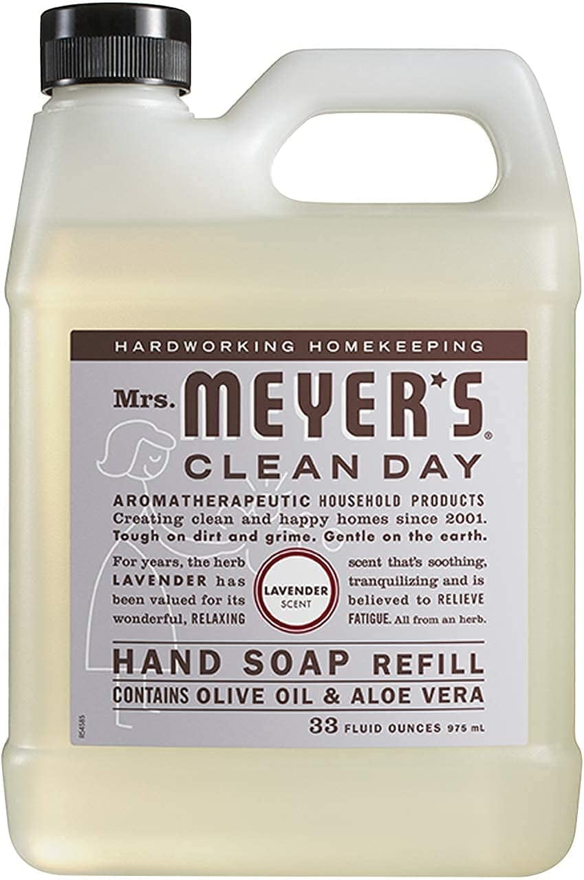 Mrs. Meyer's Liquid Hand Soap Refill Variety, 1 Lemon Verbena, 1 Basil, 1 Lavender, 33 oz each, 3 CT