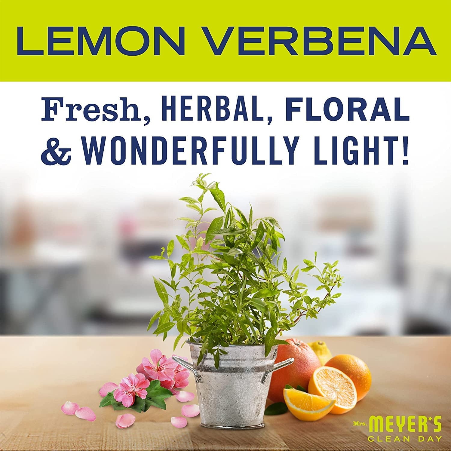 Mrs. Meyer's Liquid Hand Soap Refill Variety, 1 Lemon Verbena, 1 Basil, 1 Lavender, 33 oz each, 3 CT