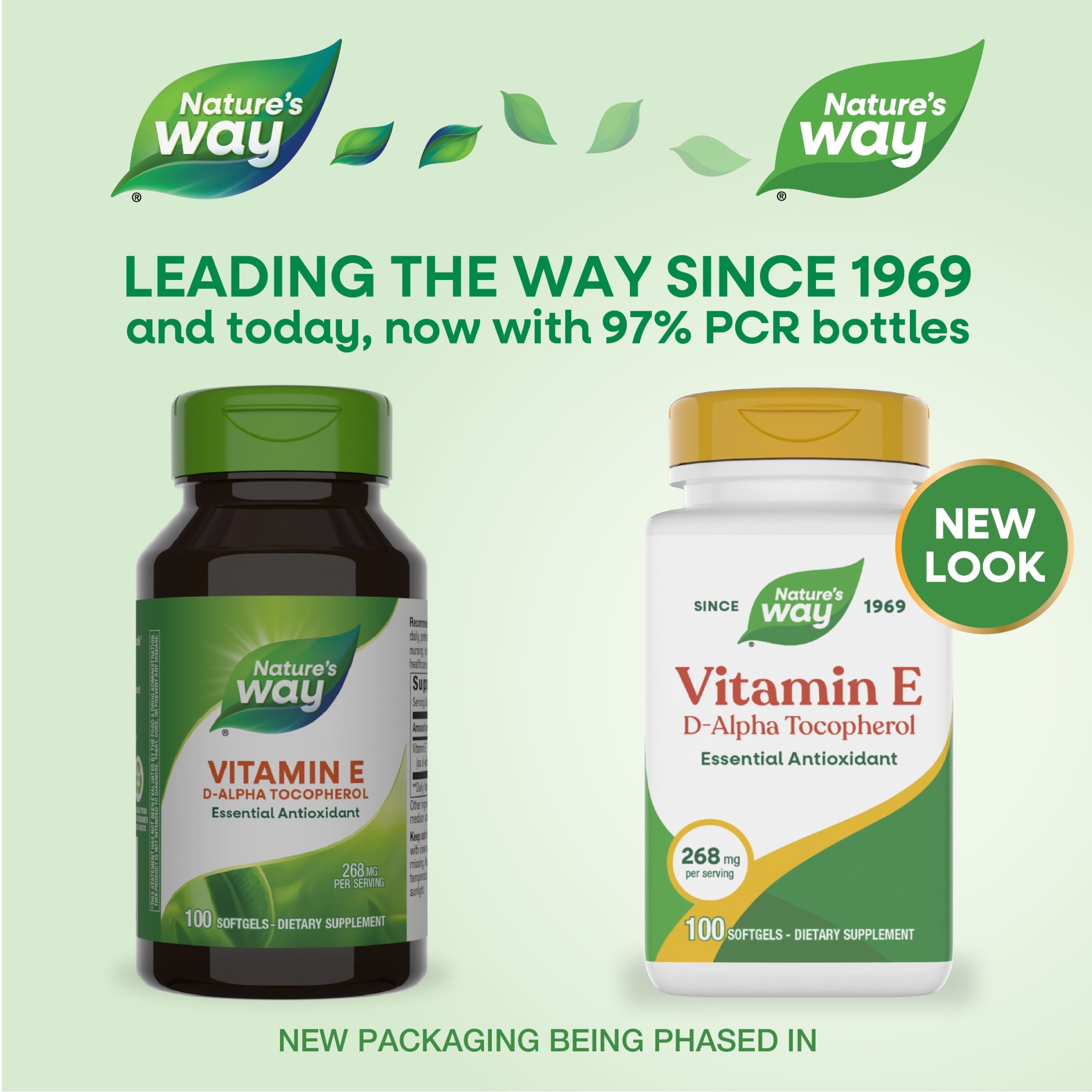 Nature's Way Vitamin E Softgels, D-Alpha Tocopherol, Essential Antioxidant, 268mg per Serving, 100ct