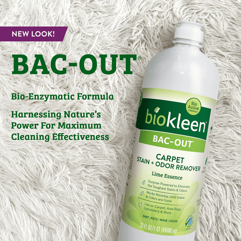 Biokleen Bac-Out Carpet &amp; Fabric Stain and Odor Remover with Enzymes - 2 Pack, 32 oz (64 oz)