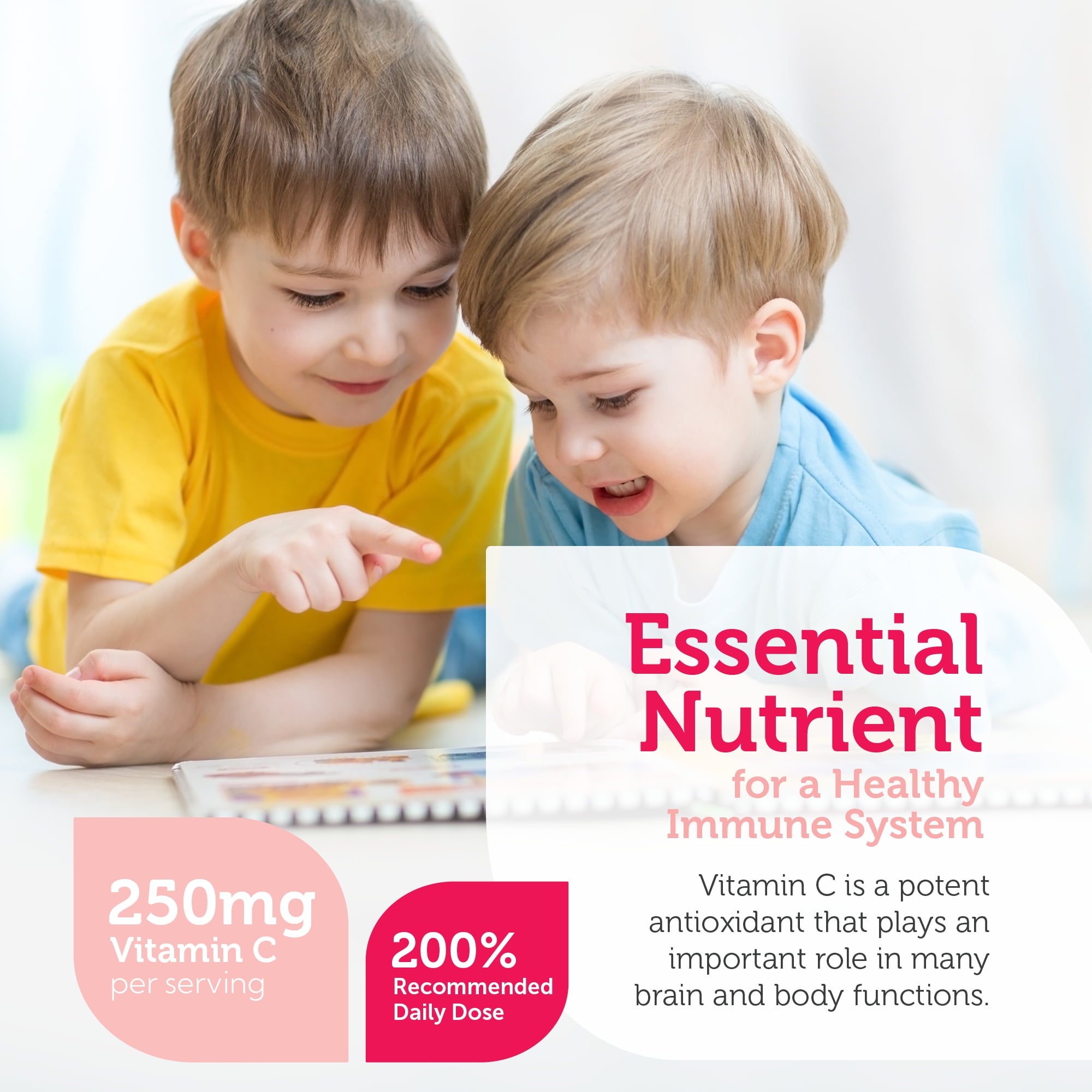 Zahler Junior C Advanced Chewable Vitamin C for Kids - Immune Support Kids Vitamins in Delicious Orange Flavor - Kosher Kids Vitamin C for Immunity - Vitamin C Chewable Antioxidant - (500 Count)