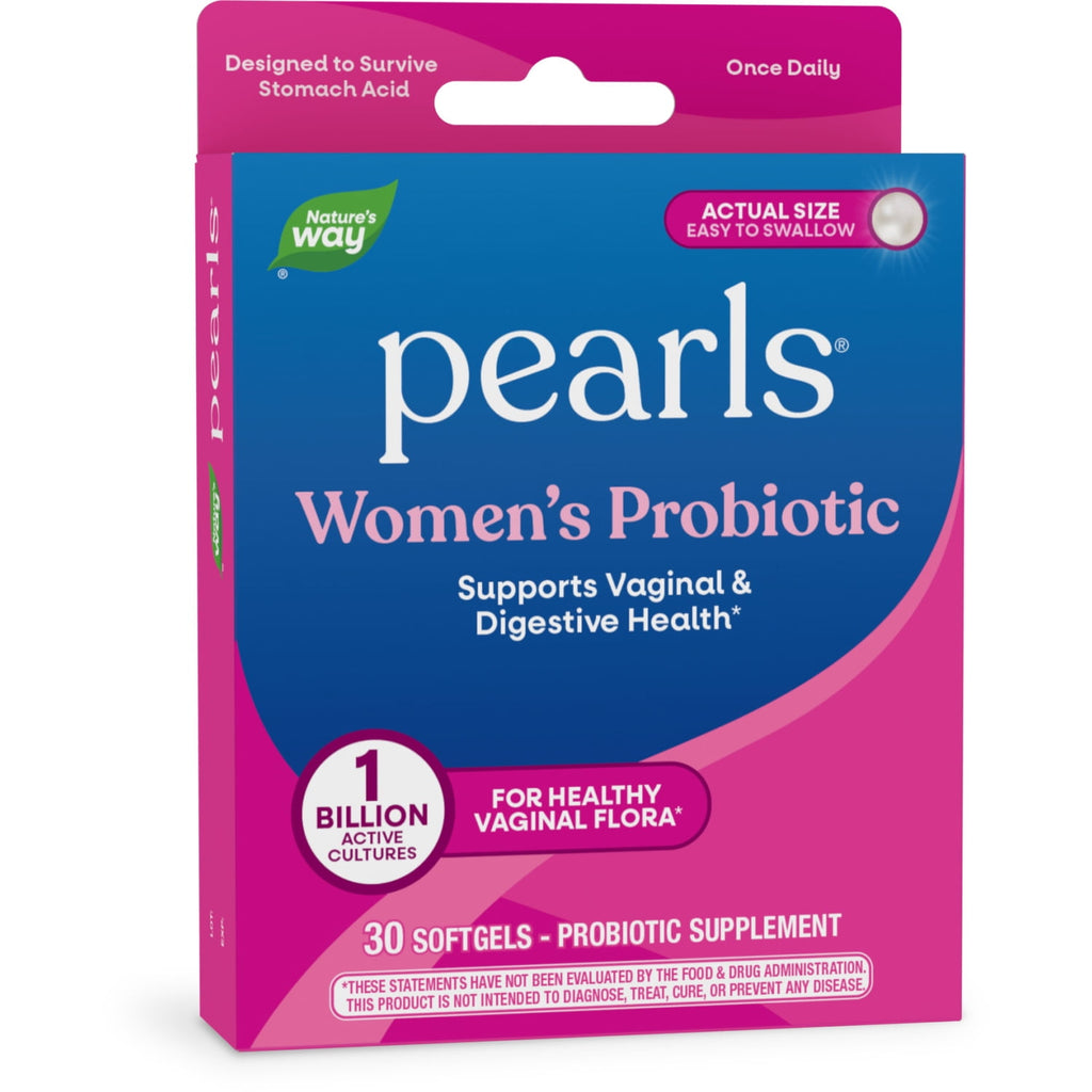 Nature's Way Pearls Women's Probiotic Softgels, Supports Women's &amp; Digestive Health*, 30 Count
