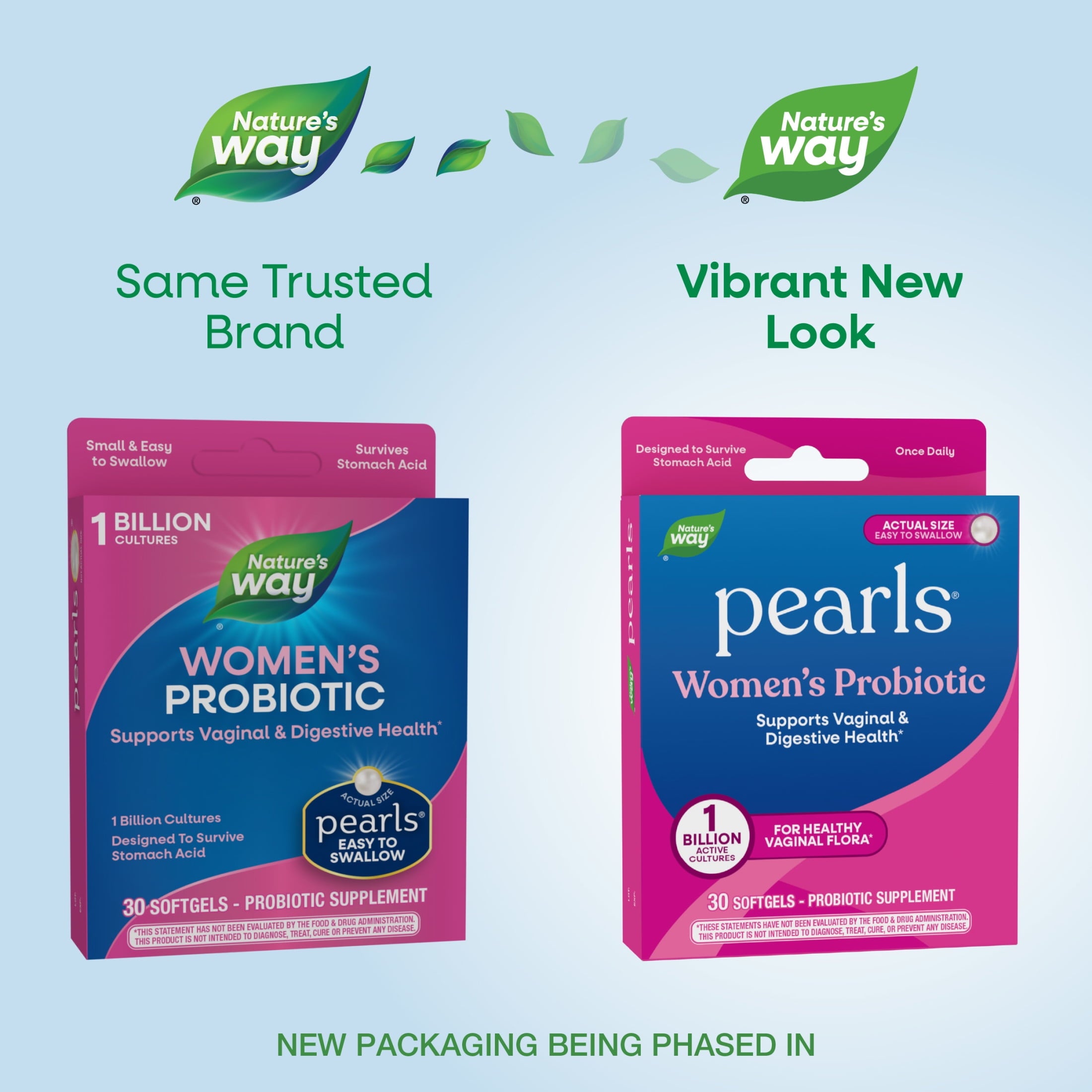 Nature's Way Pearls Women's Probiotic Softgels, Supports Women's &amp; Digestive Health*, 30 Count